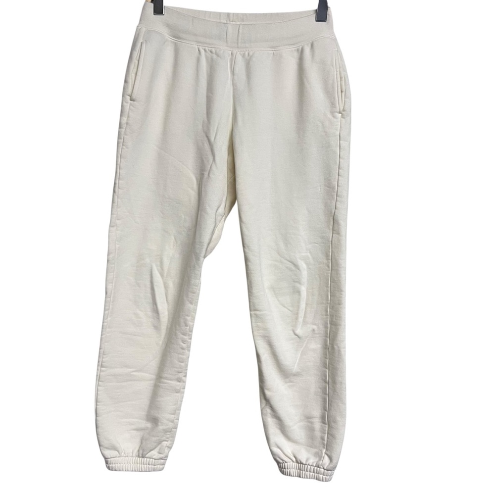 Girlfriend Collective Canyon 50/50 Classic Joggers White Womens Size Small